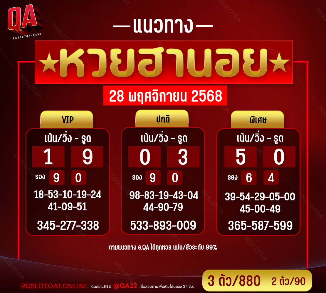 แนวทางหวย ฮานอย_QA_ 1110 28-11